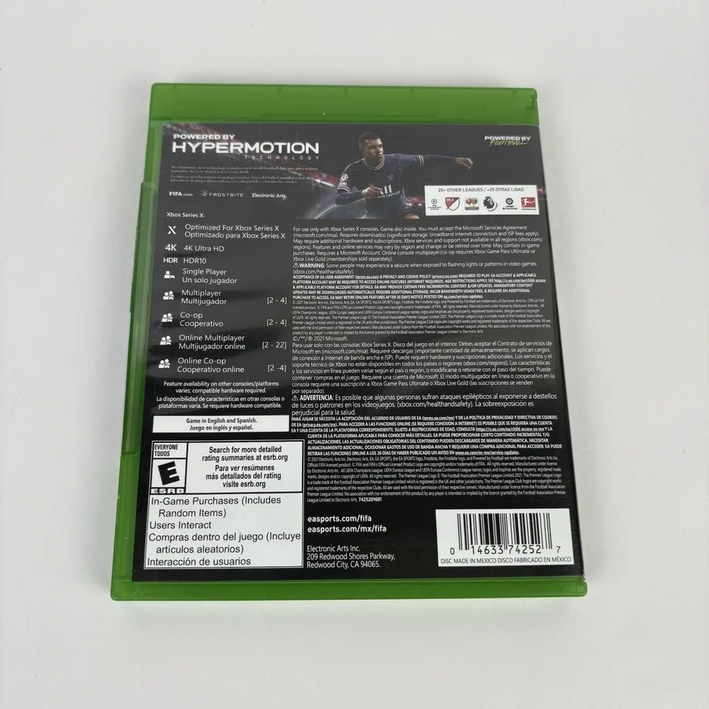 Electronic Arts FIFA 22 Xbox Series X Sports Soccer 4K HDR Ultimate Team